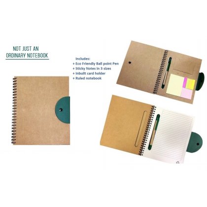 Personalized Eco Notebook With Pen (A5)