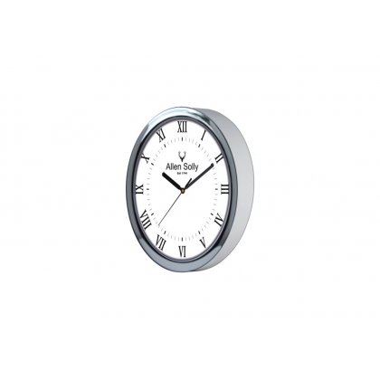 Personalized Allen Solly Chrome Plated Wall Clock (10.5" Dia)