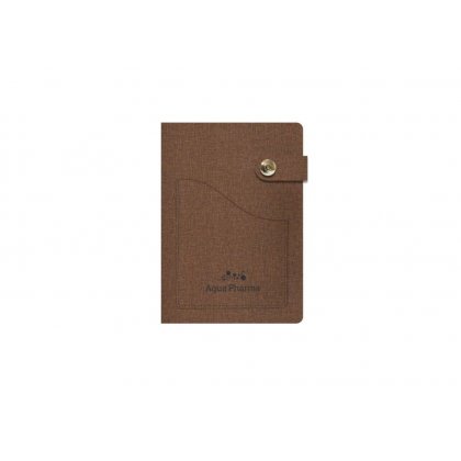 Personalized Aqua Pharma A5 Notebook (Brown Color)