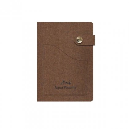Personalized Aqua Pharma A5 Notebook (Brown Color)