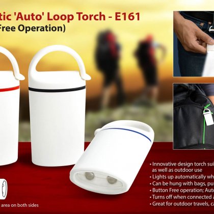 Personalized auto loop torch: magnetic, button free operation