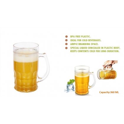 Personalized Beer Mug Yellow (360 Ml)