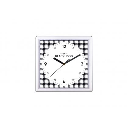 Personalized Black Dog Wall Clock (9"X9")