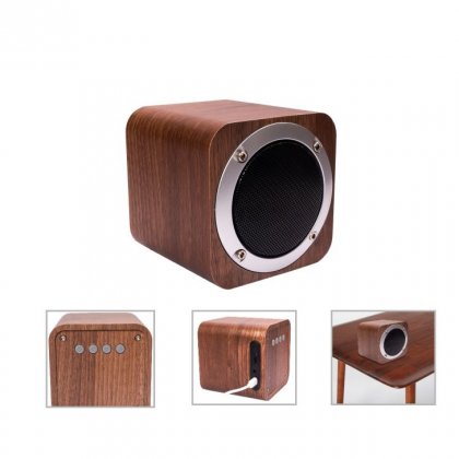 Personalized Bluetooth Speaker (R H Y T H M - Vintage) / Brown