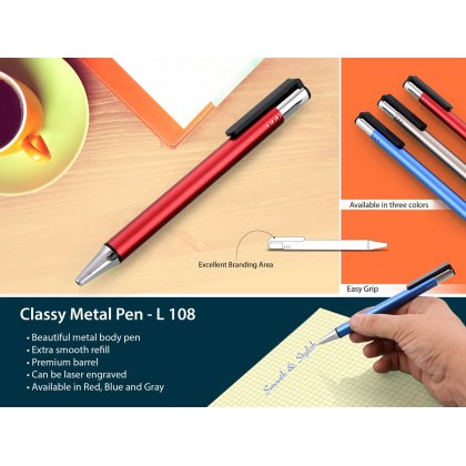 Personalized classy metal pen