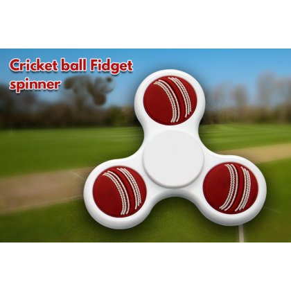 Personalized Cricket Ball Fidget Spinner