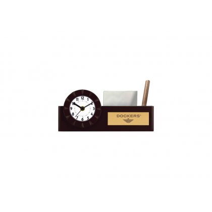 Personalized Dockers Engraving Area Table Clock (2.5"X1")