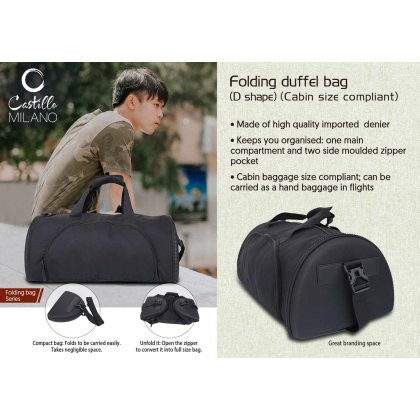 Personalized Folding Duffel Bag (D Shape) (Cabin Size Compliant)