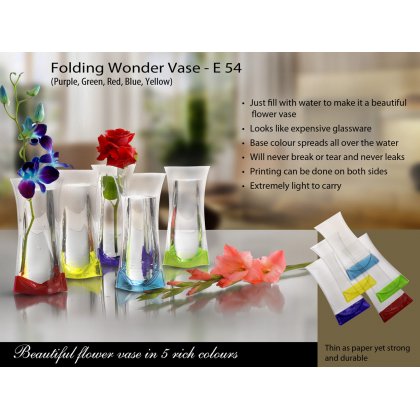 Personalized folding wonder vase (unbreakable, leakproof, easy to carry)