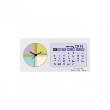 Personalized French Connection Colour Printing Table Clock (0.5"X1.5")