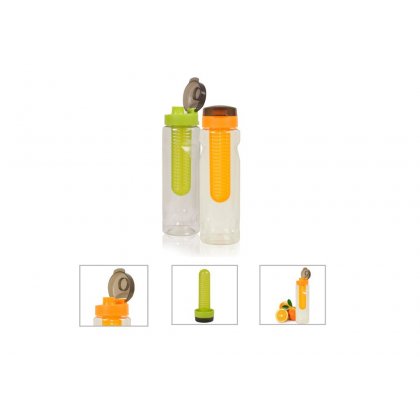 Personalized Fruit Infuser Bottle (A Q U A - Fruity) / Orange, Green
