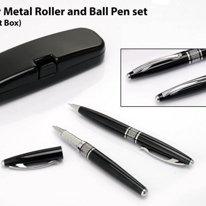 Personalized Galaxy Metal Roller And Ball Pen Set (With Gift Box)