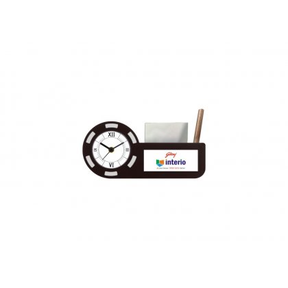 Personalized Godrej Interio Printing Size Table Clock (2.5"X0.75")