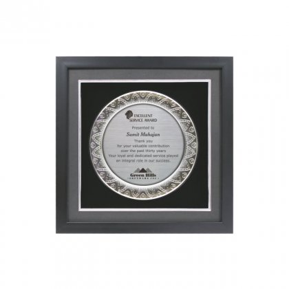 Personalized Green Hills Engraving Area Memento (5" Dia)