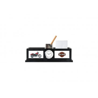 Personalized Harley Davidson Colour Printing Table Clock (1.5"X3")