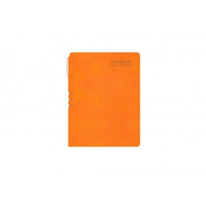 Personalized Hitachi A5 Notebook (Orange)