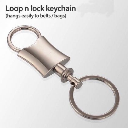 Personalized Loop N Lock Keychain