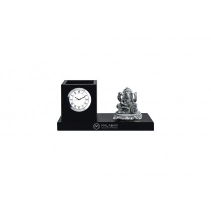 Personalized Malabar Gold Colour Printing Table Clock (0.5"X3")
