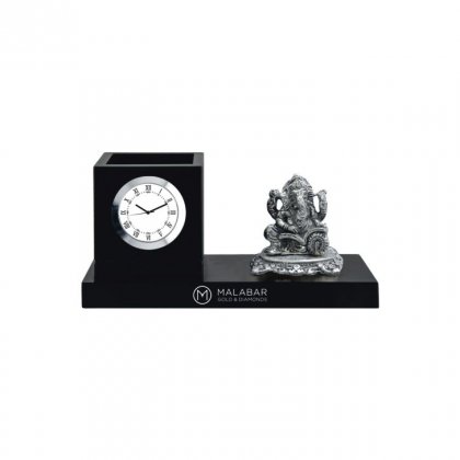 Personalized Malabar Gold Colour Printing Table Clock (0.5"X3")