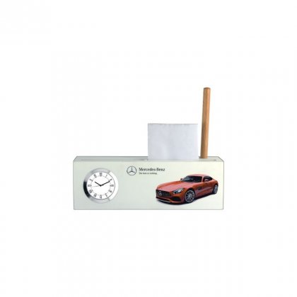 Personalized Mercedes Colour Printing Table Clock (2.25"X5.25")