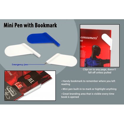 Personalized Mini Pen With Bookmark