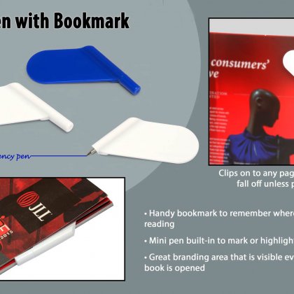 Personalized Mini Pen With Bookmark