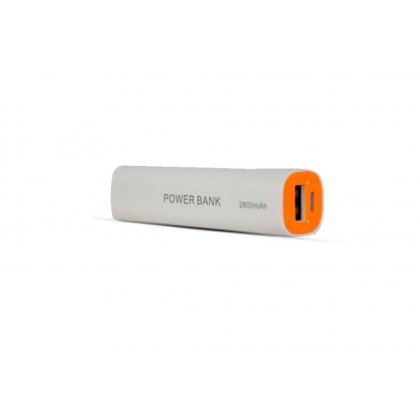 Personalized Pebble 2600Mah Power Bank (Ppc26Auc White)