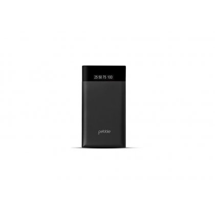 Personalized Pebble 6000 Mah Power Bank (Slim Polymer Battery) (Pb33 Black)