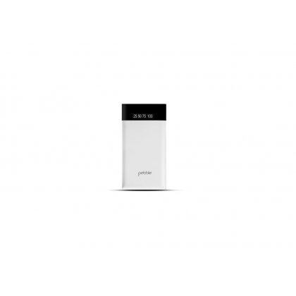 Personalized Pebble 6000 Mah Power Bank (Slim Polymer Battery) (Pb33 White)