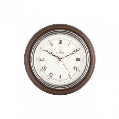 Personalized 12" Dia (Chrome) Antique Clock