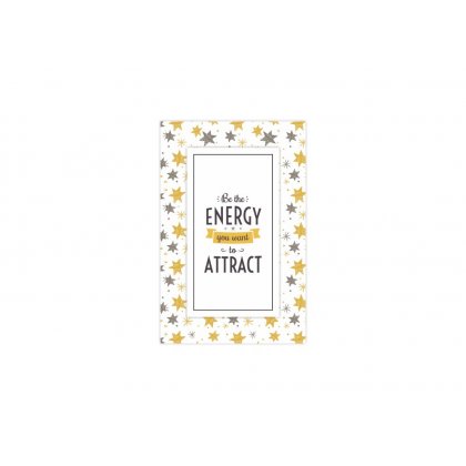 Personalized Be The Energy Attract Thematic Softcover Notebook