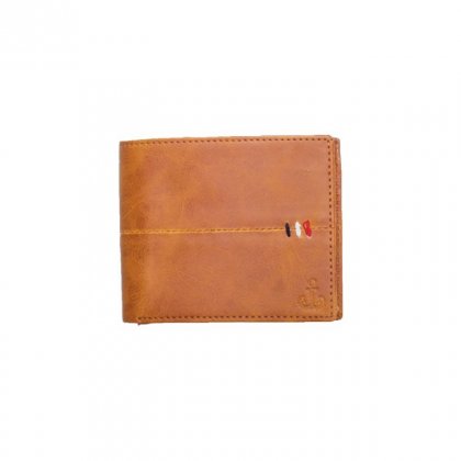 Personalized Classic Tan Premium Leatherette Wallet