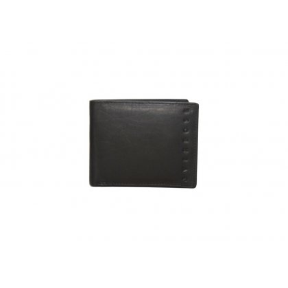 Personalized Flagship Black Leather Wallet