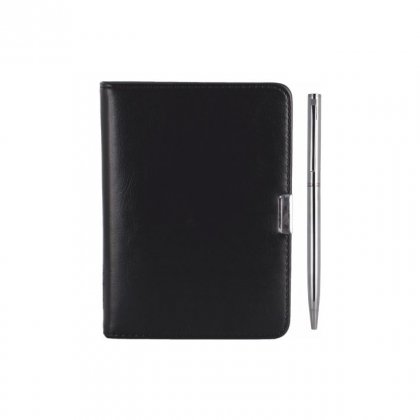 Personalized Leatherette Notbook & Pen Mini Gift (Set Of Two)