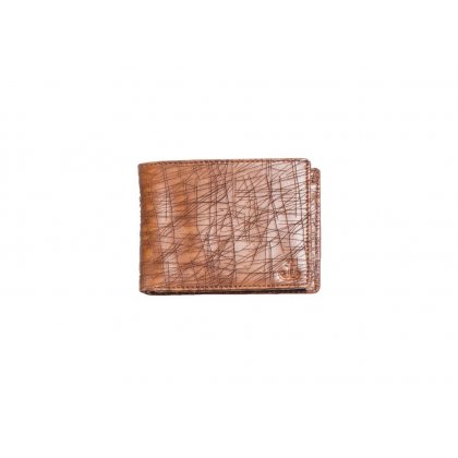 Personalized Textured Brown Premium Leatherette Wallet