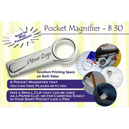 Personalized pocket magnifier