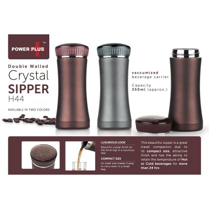 Personalized power plus crystal sipper (350 ml approx)