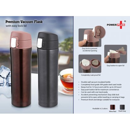 Personalized Premium Vacuum Flask With Easy Lock Lid (500Ml Approx)