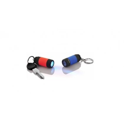 Personalized Rubberised Torch Key Chain