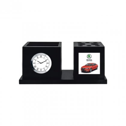 Personalized Skoda Colour Printing Table Clock (1.75"X1.75")
