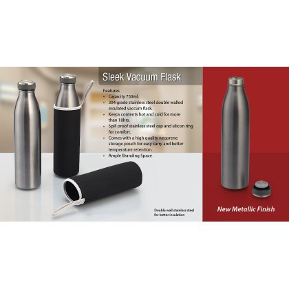 Personalized Sleek Vacuum Flask (750 Ml)