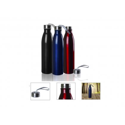 Personalized Stainless Steel - Bottle (1000Ml) (A Q U A - Magnum) / Black, Blue, Red