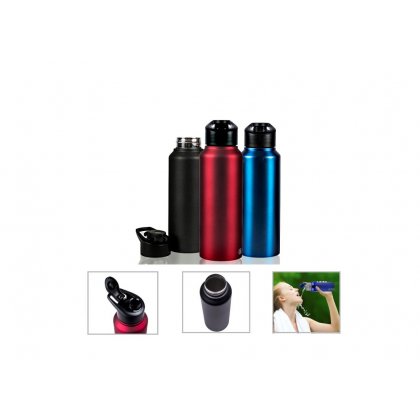 Personalized Stainless Steel Sports Bottle - 750Ml (Bpa Free) (J O T T E R S - Sigma) / Red, Blue, Black, White
