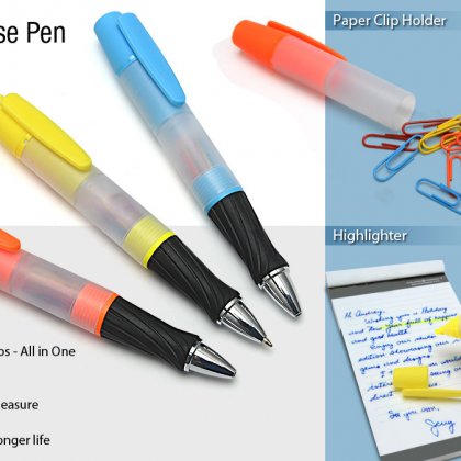 Personalized Stationery Pen With Clips