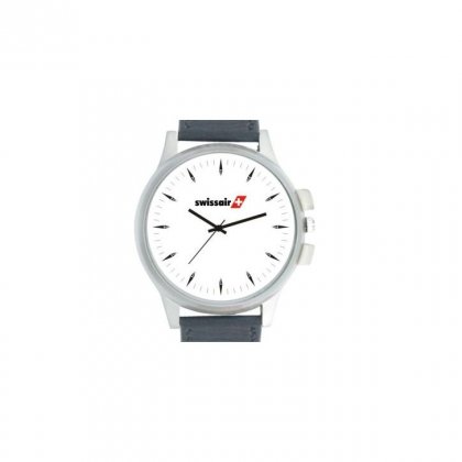 Personalized Swissair Matte Finish Box Wrist Watch