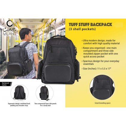Personalized Tuff Stuff Backpack (3 Shell Pockets)