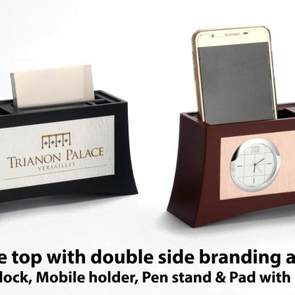 Personalized Tumbler With Clock & 2 Side Branding Area (Branding Included)