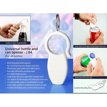 Personalized universal bottle and can opener: for all bottles
