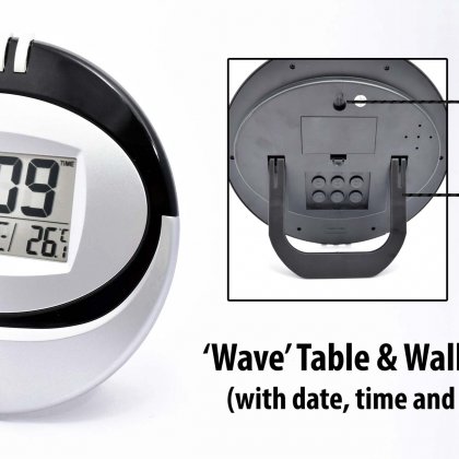 Personalized wave table cum wall clock