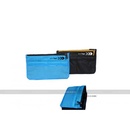Personalized Blue Travel Utility Pouch